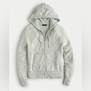 J Crew Zip Hoodie Sweater In Supersoft Yarn